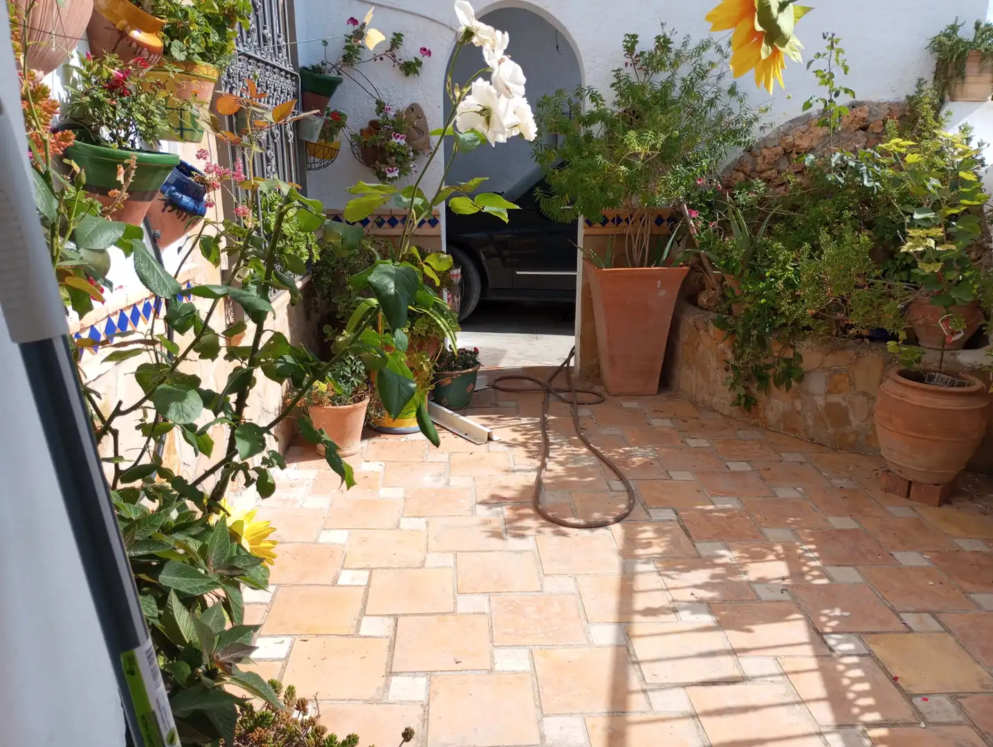 Terrassa de Casa o xalet de lloguer en Cortes de Baza amb Moblat, Es permeten mascotes i Piscina comunitària