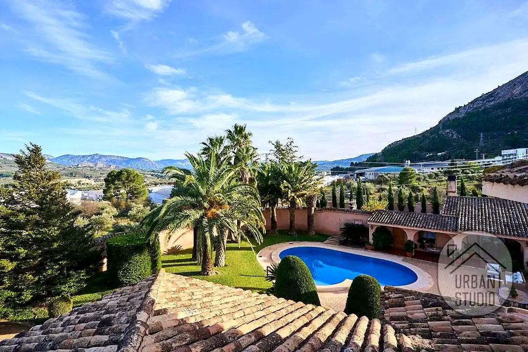 Garden of Houses for sale in Cocentaina  with Heating, Terrace and Swimming Pool