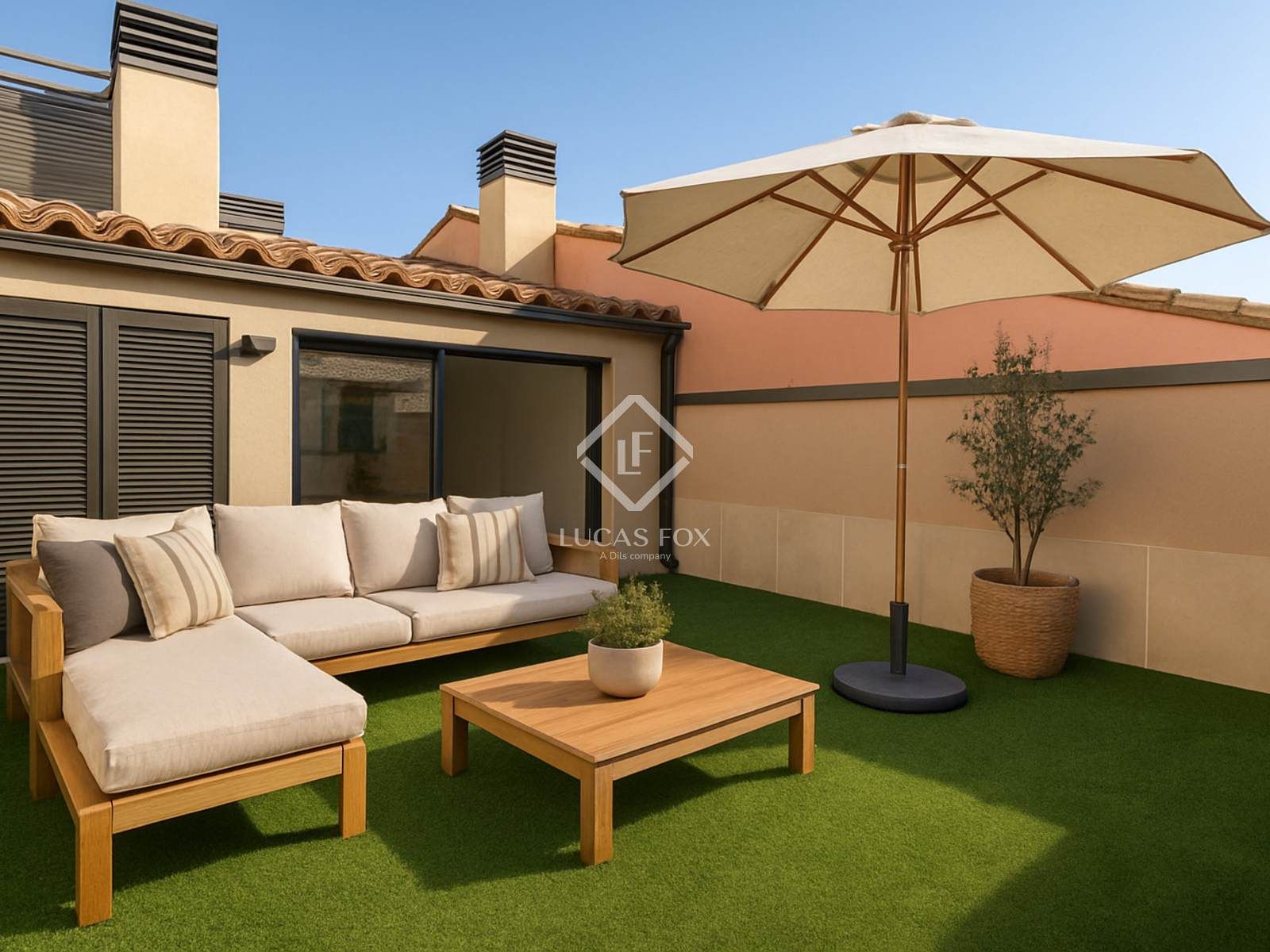 Terrace of Attic for sale in Sant Feliu de Llobregat  with Air Conditioner, Heating and Parquet flooring