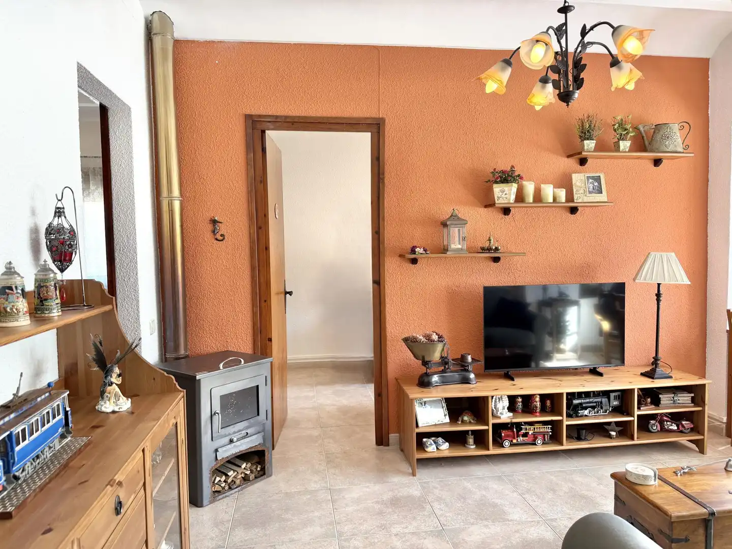 Sala de estar de Piso en venta en Bagà con Calefacción, Amueblado y Horno