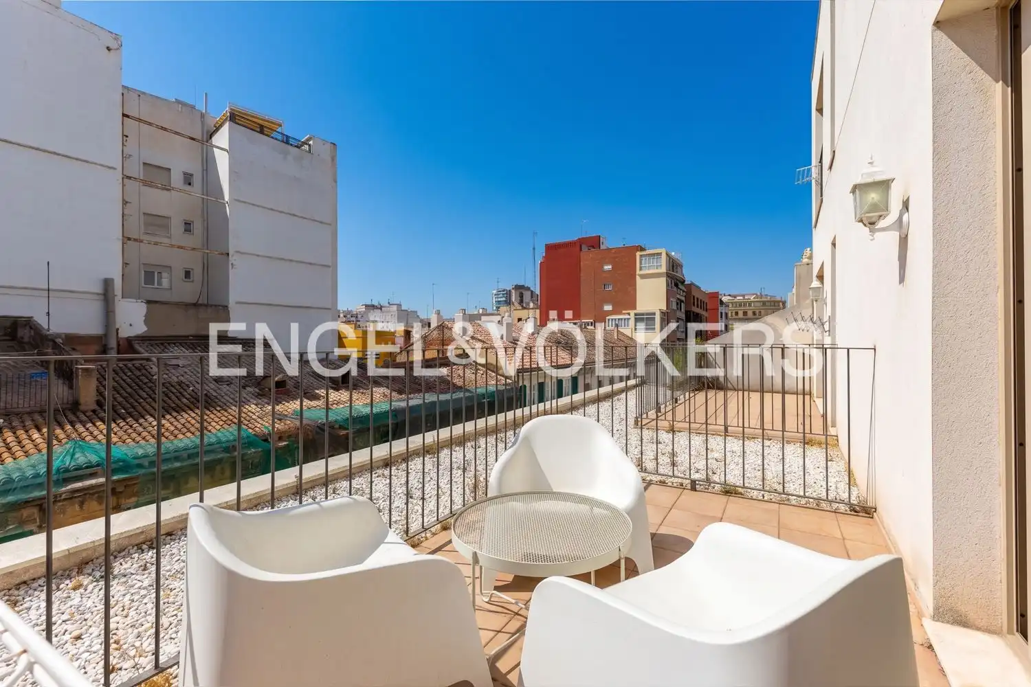 Terraza de Piso de alquiler en Valencia con Aire acondicionado, Calefacción y Jardín privado