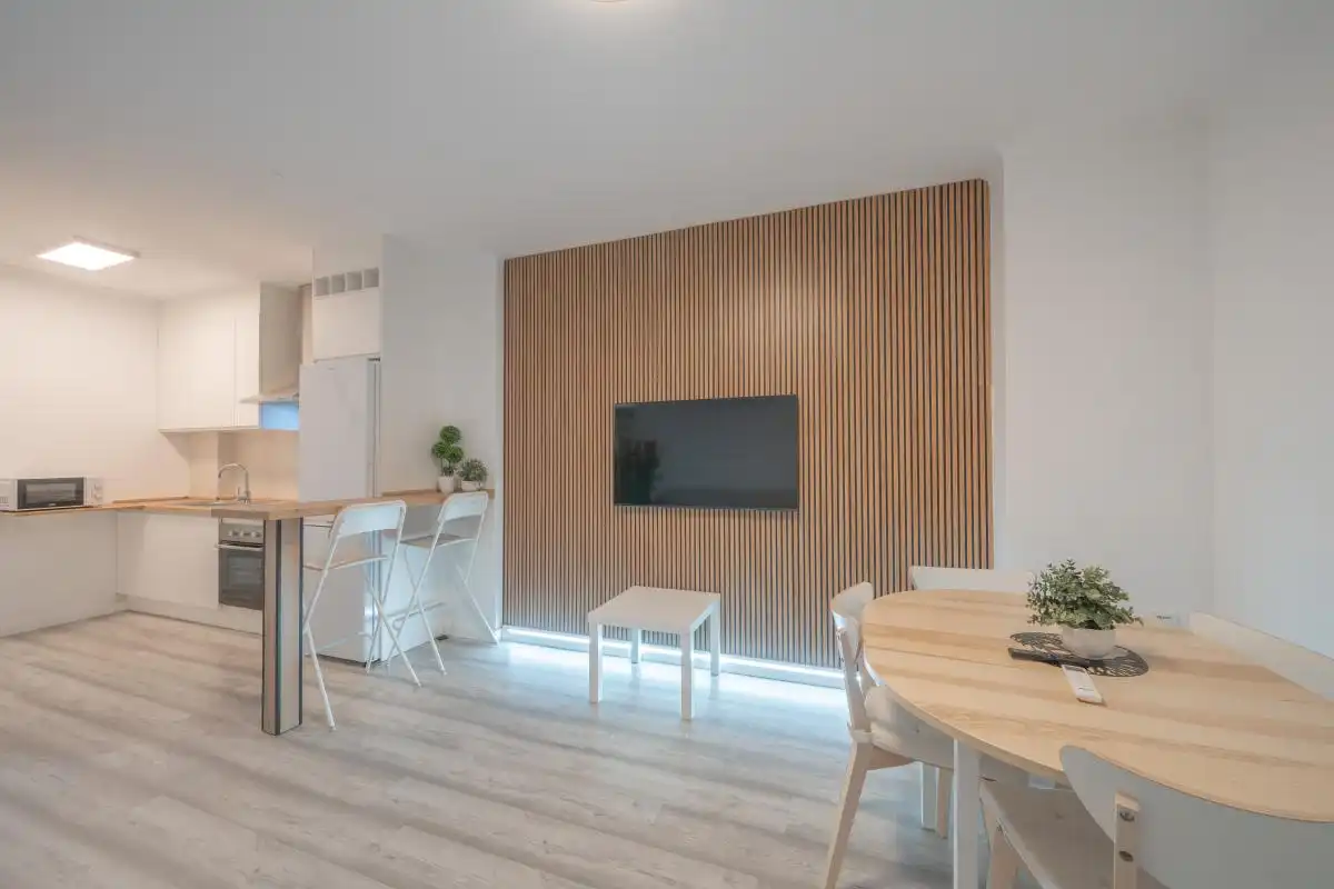 Wohnzimmer von Erdgeschoss zum Verkauf in Santa Pola mit Klimaanlage, Heizung und Möbliert