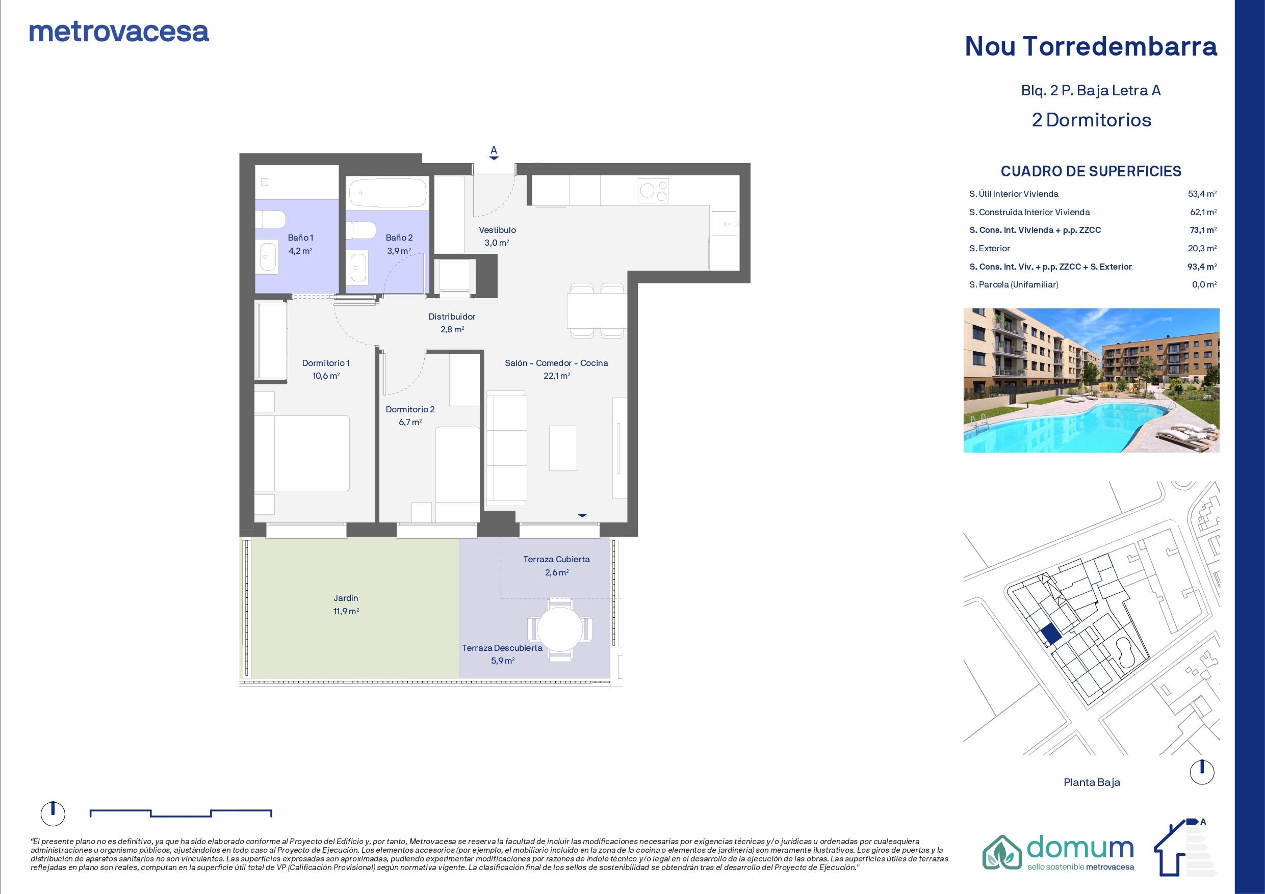 Erdgeschoss zum Verkauf in Torredembarra mit Klimaanlage, Heizung und Privatgarten