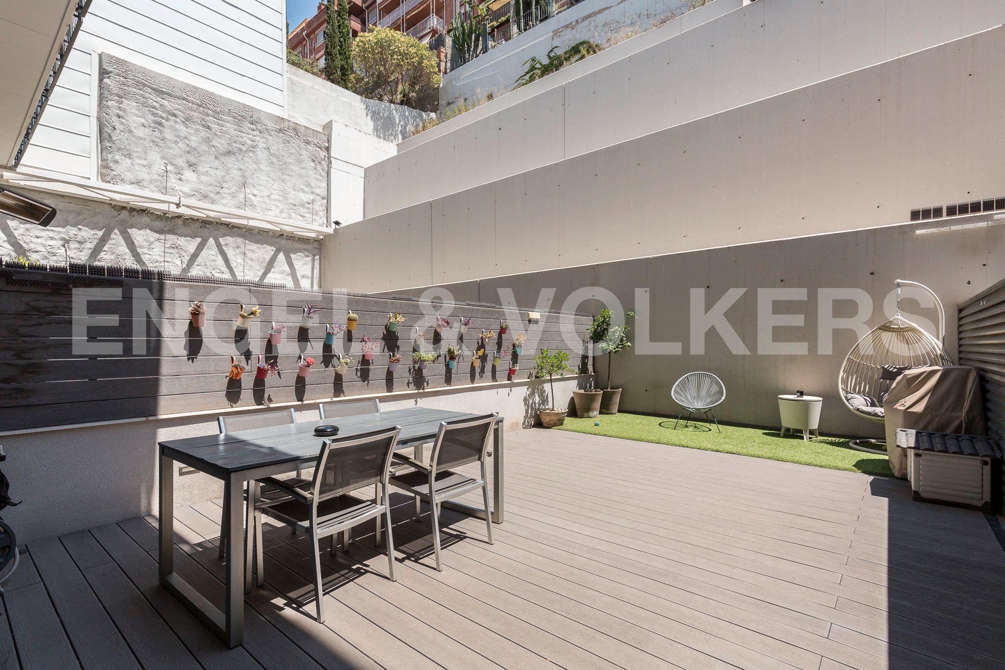 Terrace of Apartment for sale in  Barcelona Capital  with Air Conditioner, Heating and Parquet flooring