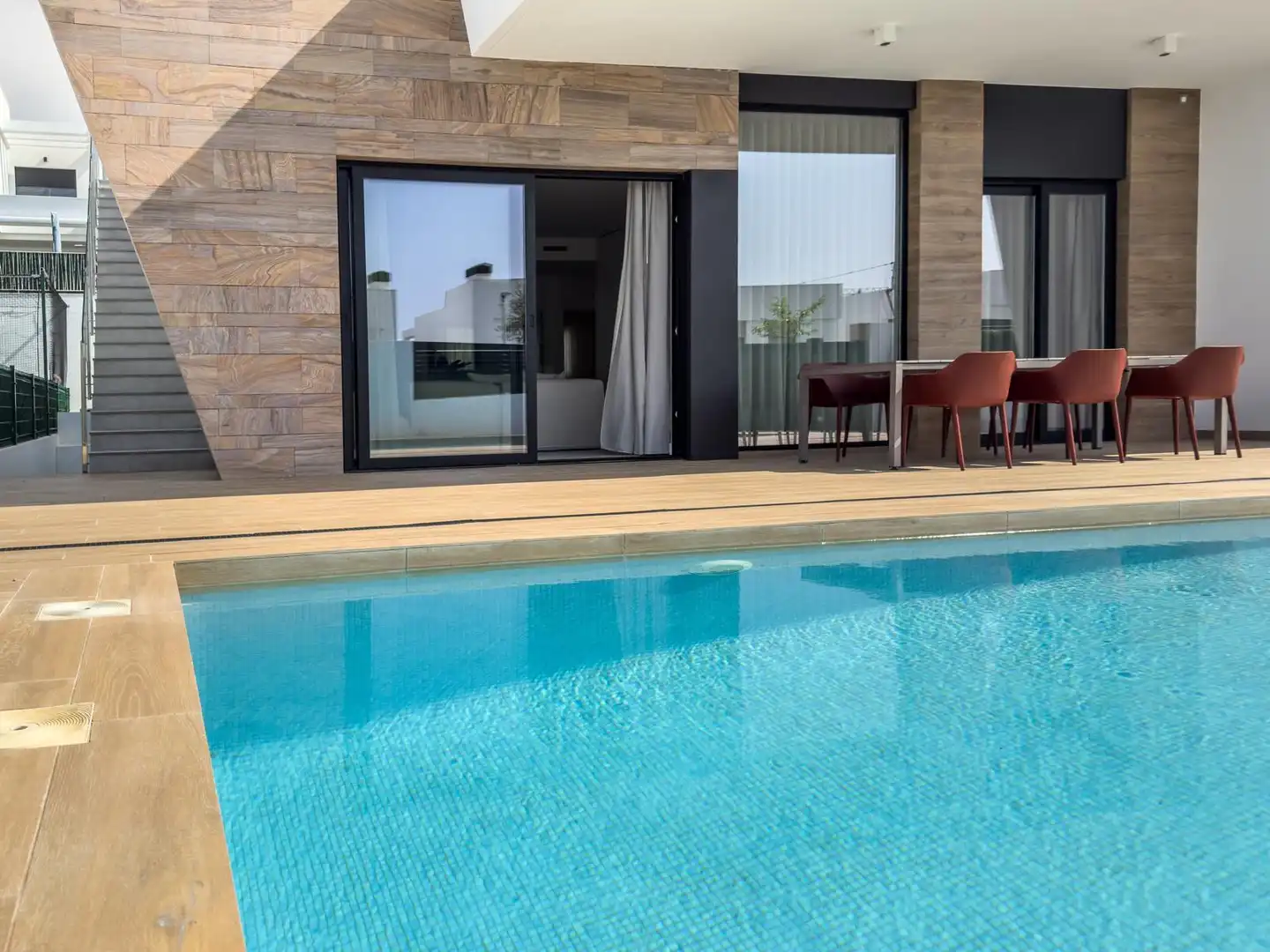Piscina de Casa o chalet de alquiler en Finestrat con Aire acondicionado, Calefacción y Jardín privado