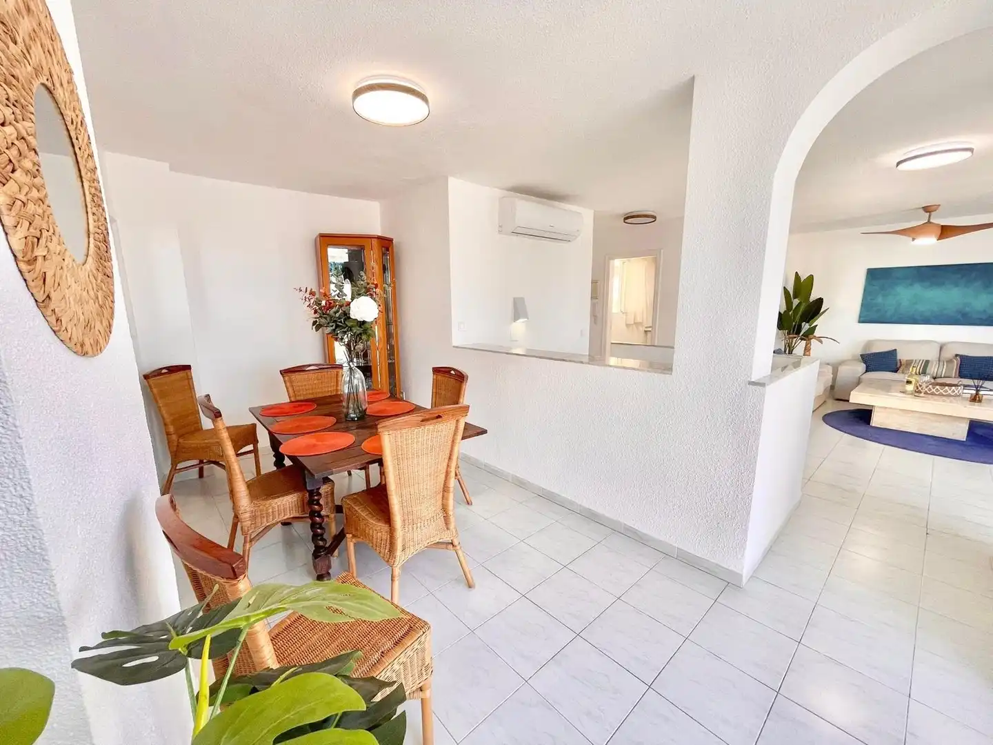 Dining room of Apartments for rent in La Manga del Mar Menor  with Air Conditioner, Heating and Terrace