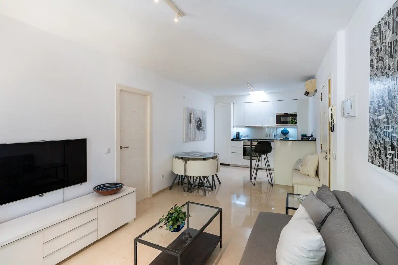 Sala de estar de Piso en venta en  Palma de Mallorca con Amueblado