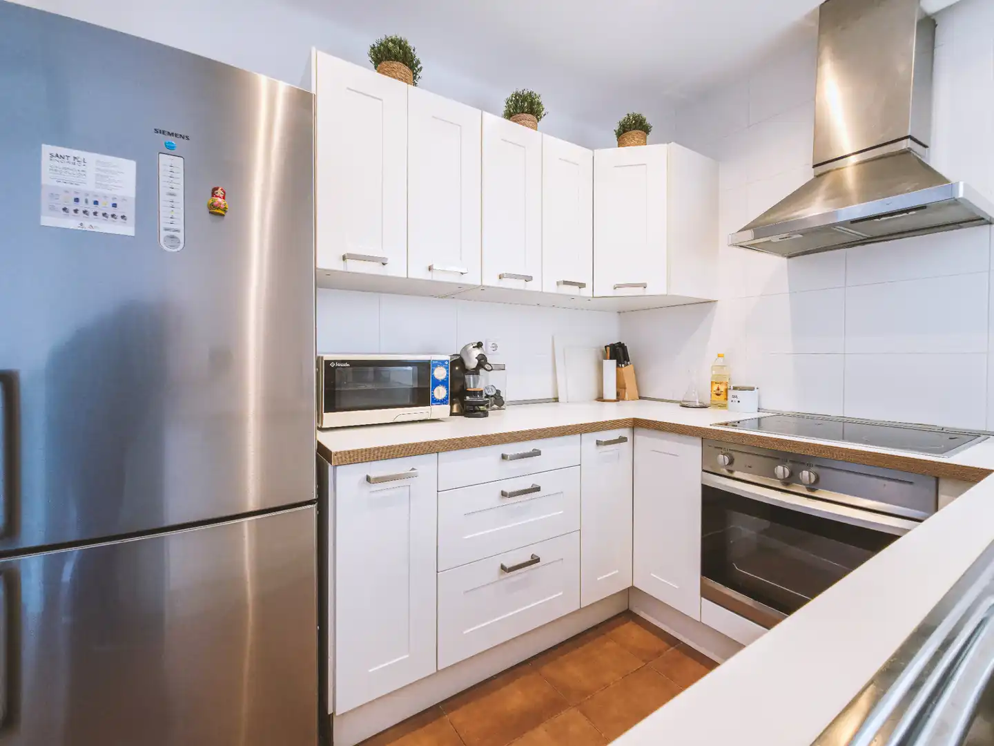 Küche von Wohnung zur Miete in Sant Pol de Mar mit Terrasse, Möbliert und Ofen