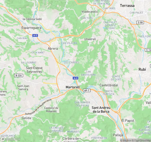 Vista exterior de Piso en venta en Martorell