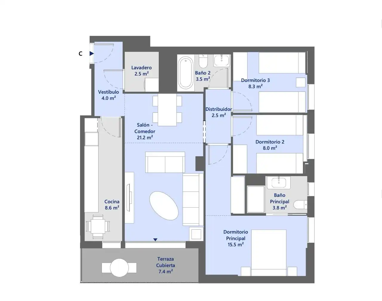 Flat for rent in Barberà del Vallès  with Air Conditioner, Heating and Parquet flooring