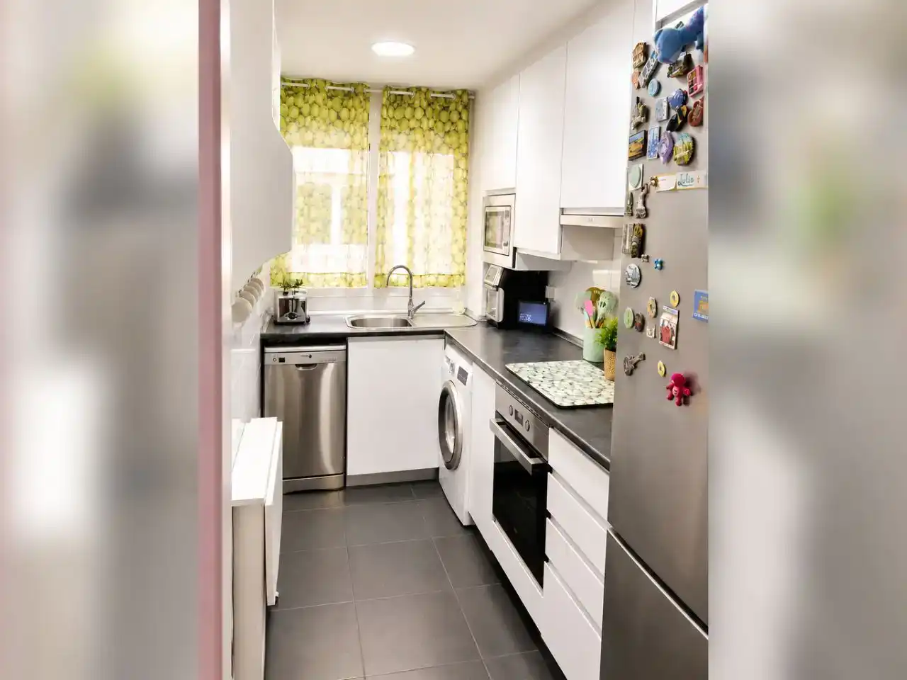 Cocina de Piso en venta en  Madrid Capital con Aire acondicionado, Terraza y Balcón
