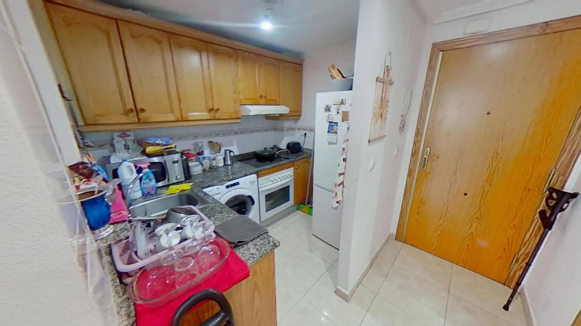 Kitchen of Flat for sale in Alicante / Alacant  with Air Conditioner, Furnished and Balcony
