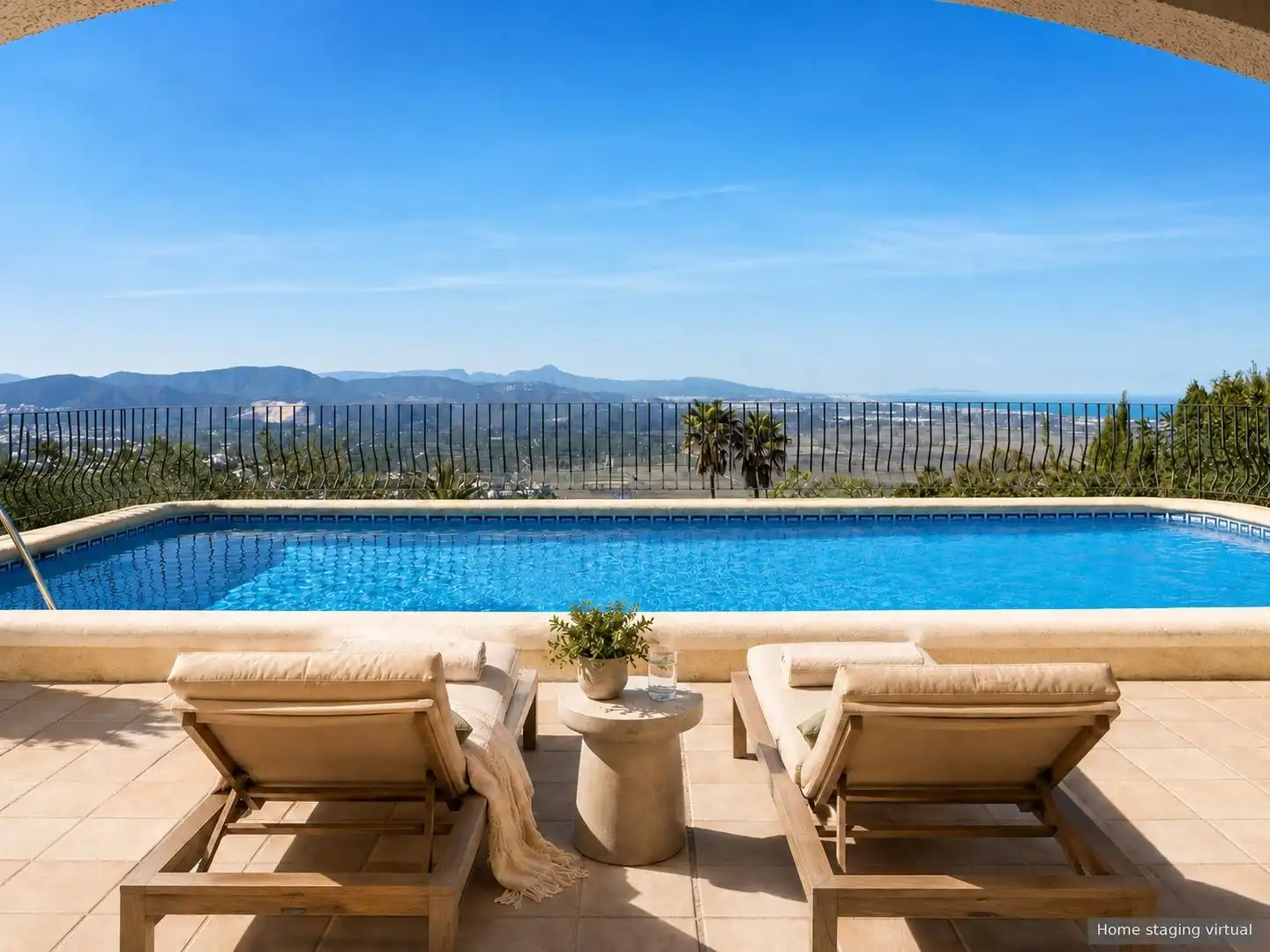 Terrassa de Casa o xalet en venda en El Ràfol d'Almúnia amb Aire condicionat, Jardí privat i Terrassa