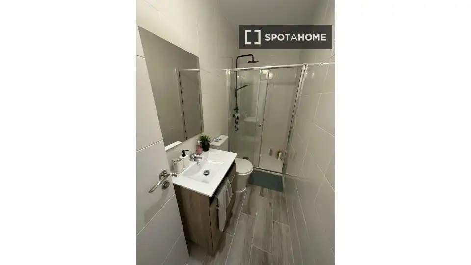 Bathroom of Flat for rent in Madrid  with Air Conditioner, Heating and Furnished