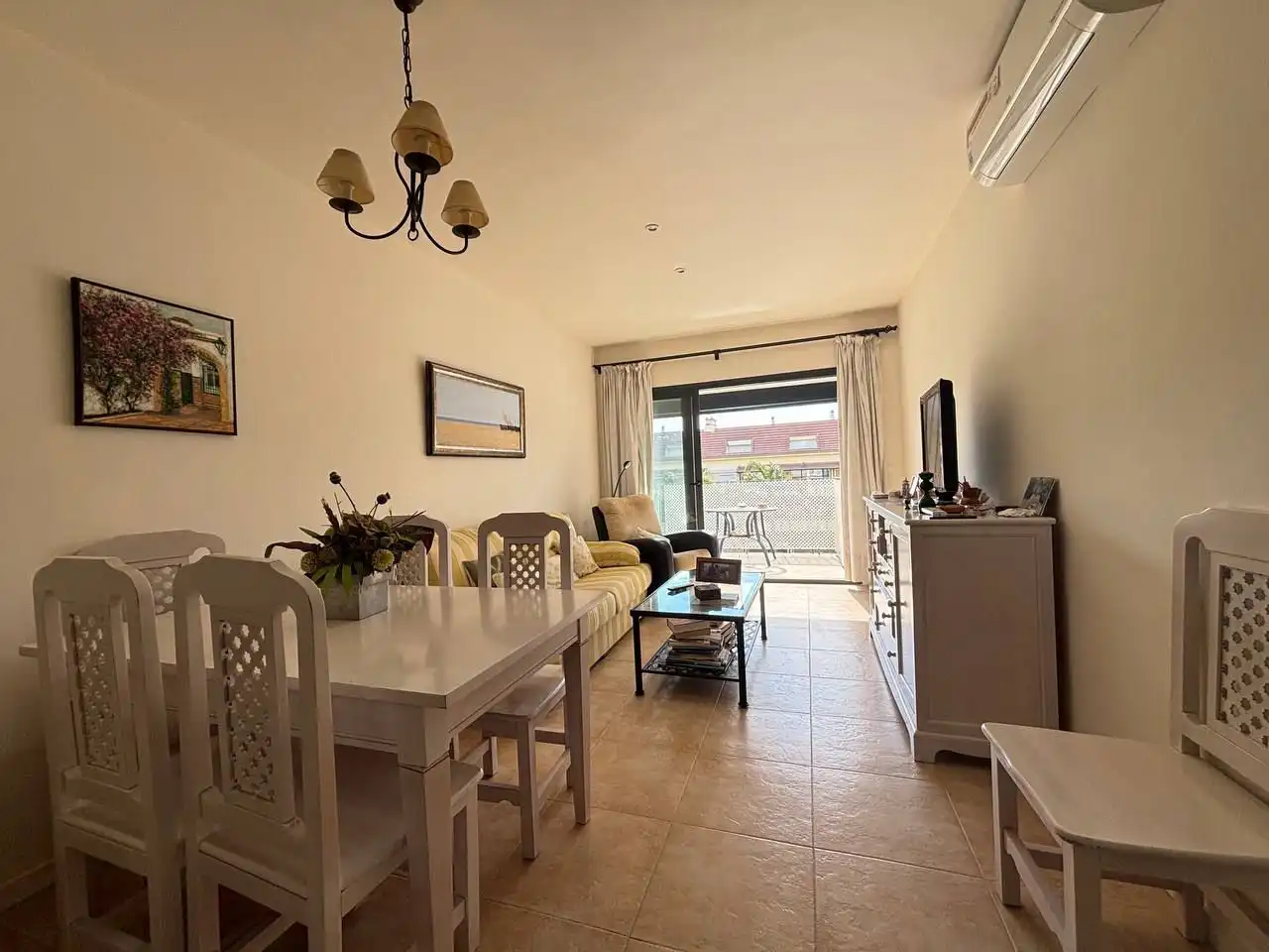 Sala d'estar de Apartament en venda en Islantilla amb Aire condicionat, Calefacció i Terrassa
