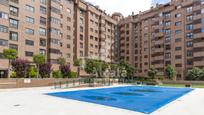 Swimming pool of Flat for sale in  Madrid Capital  with Heating, Private garden and Storage room