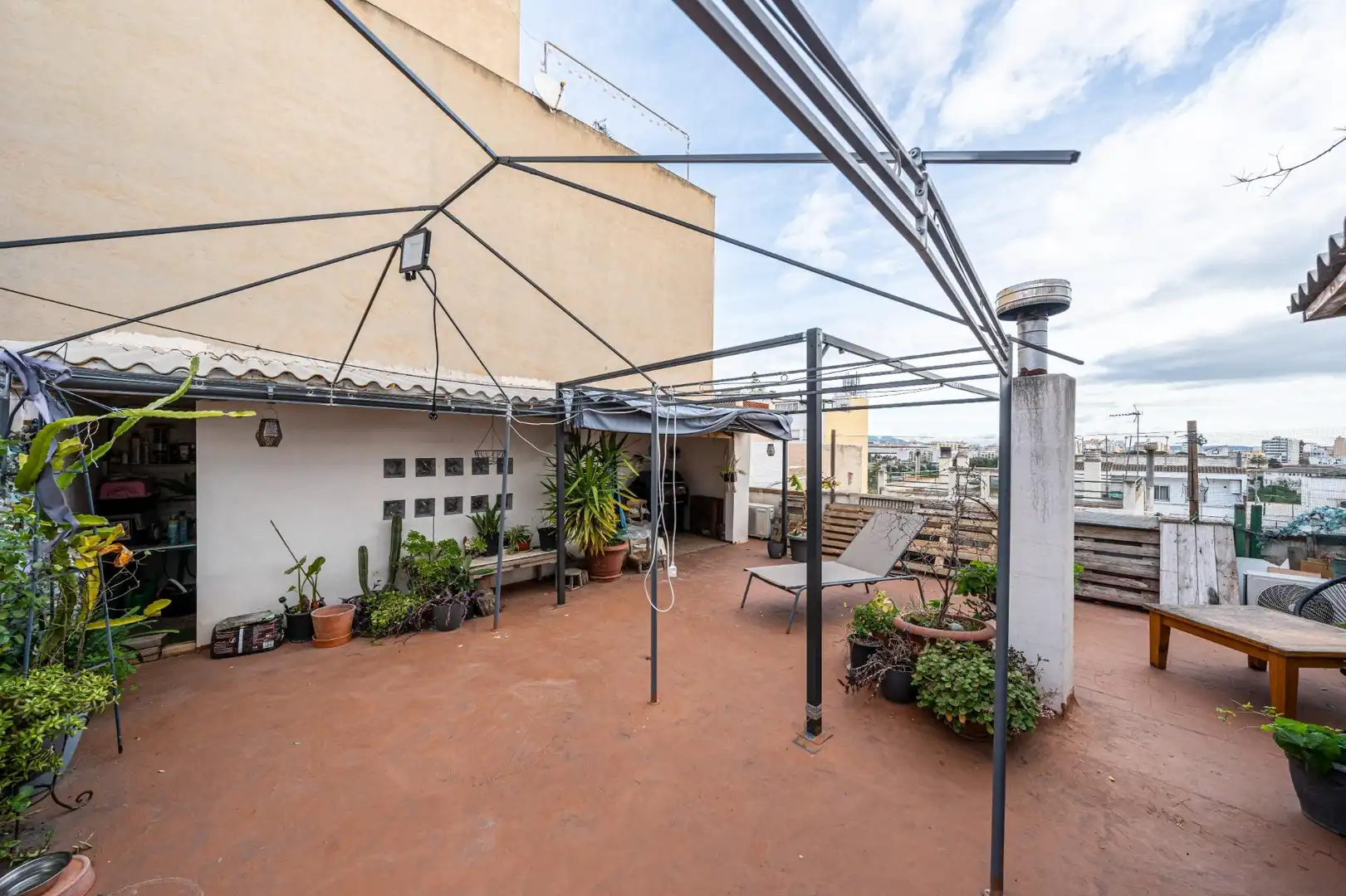 Terraza de Casa adosada en venta en  Palma de Mallorca con Aire acondicionado, Calefacción y Jardín privado