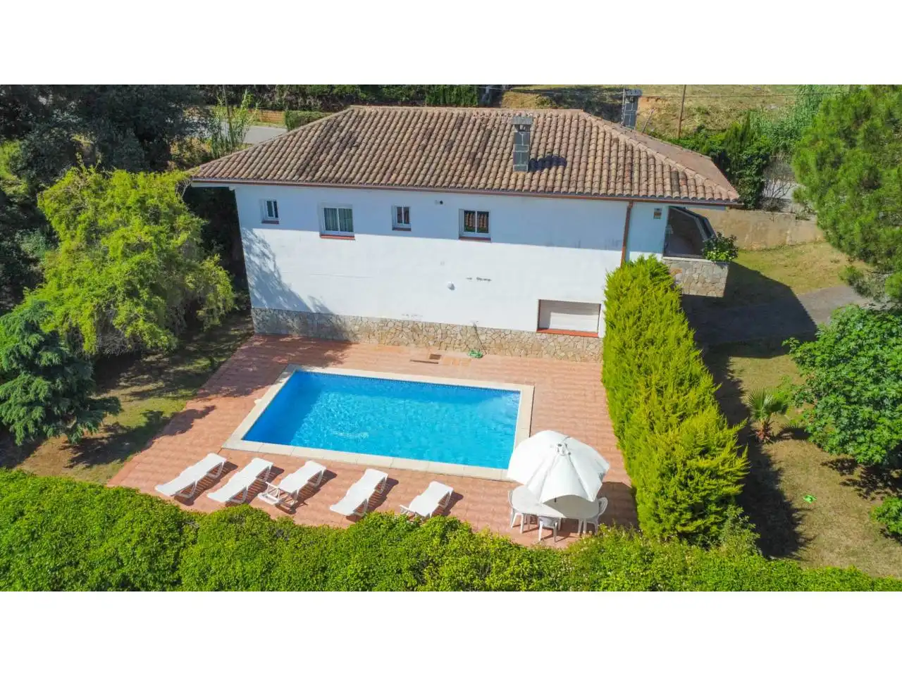 Piscina de Casa o xalet en venda en Vidreres amb Aire condicionat, Calefacció i Jardí privat