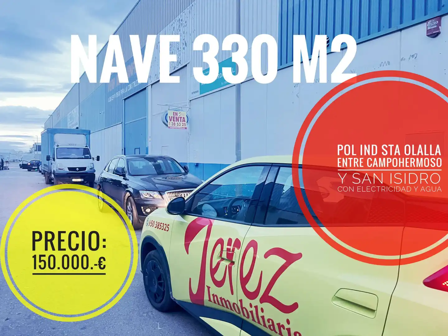 Parkplatz von Fabrikhallen zum Verkauf in Níjar mit Alarm