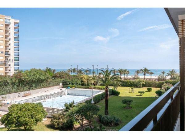 Jardí de Apartament de lloguer en Gandia amb Aire condicionat, Terrassa i Moblat