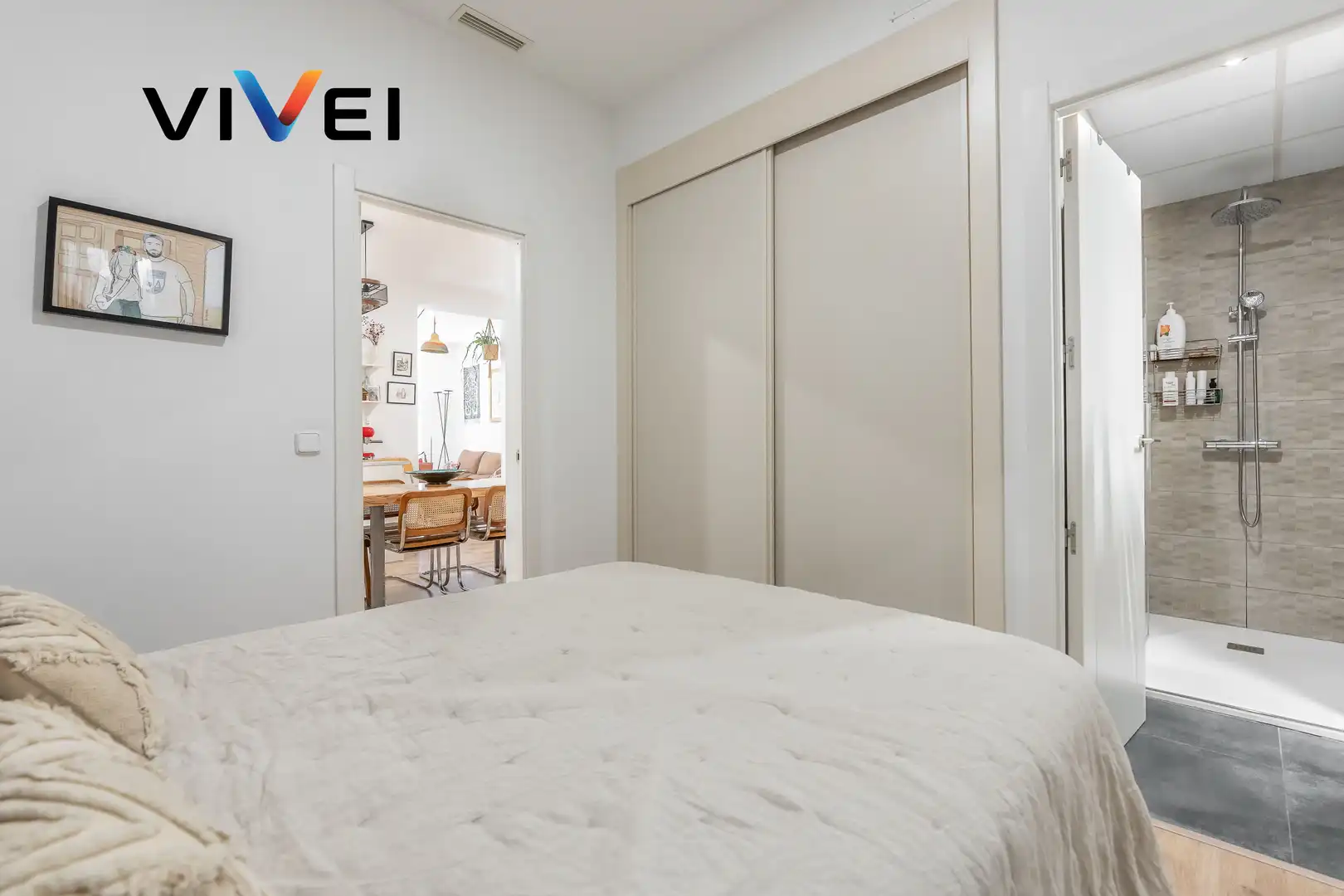 Bedroom of Flat for sale in Madrid  with Balcony