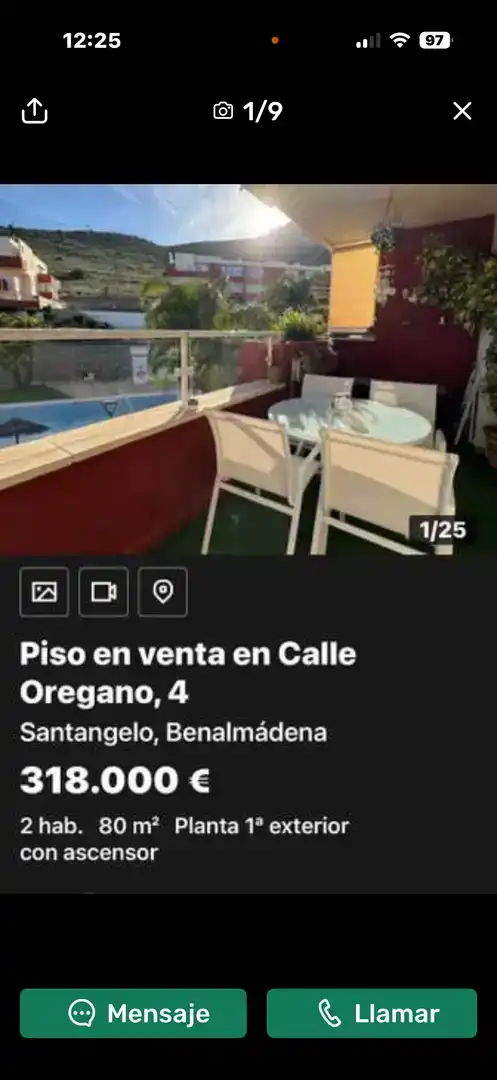 Terrassa de Pis en venda en Benalmádena amb Aire condicionat, Piscina i Balcó