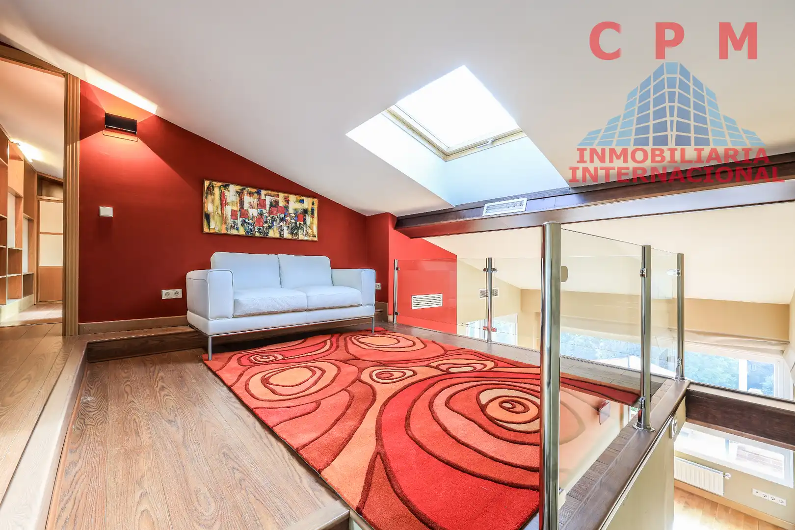 Wohnzimmer von Wohnung zur Miete in Madrid mit Klimaanlage, Heizung und Parkett