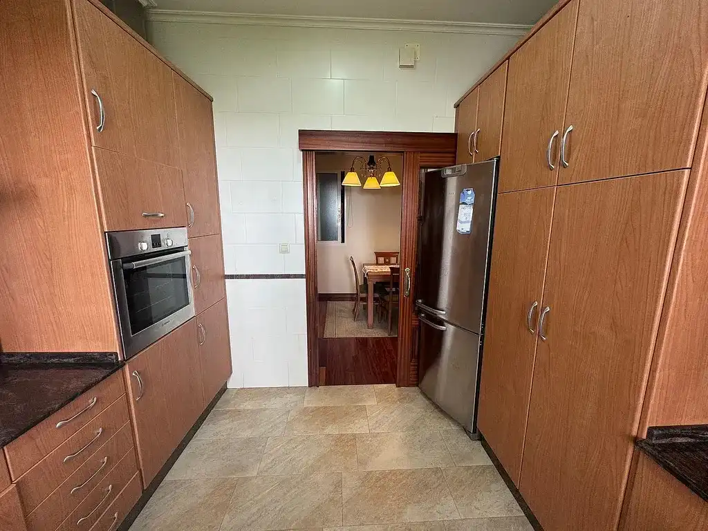 Kitchen of Flat for rent in Ferrol  with Heating, Furnished and Pets allowed