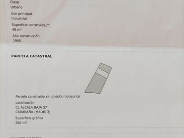 Terreno residencial en venta en Calle Alcalá Baja 37