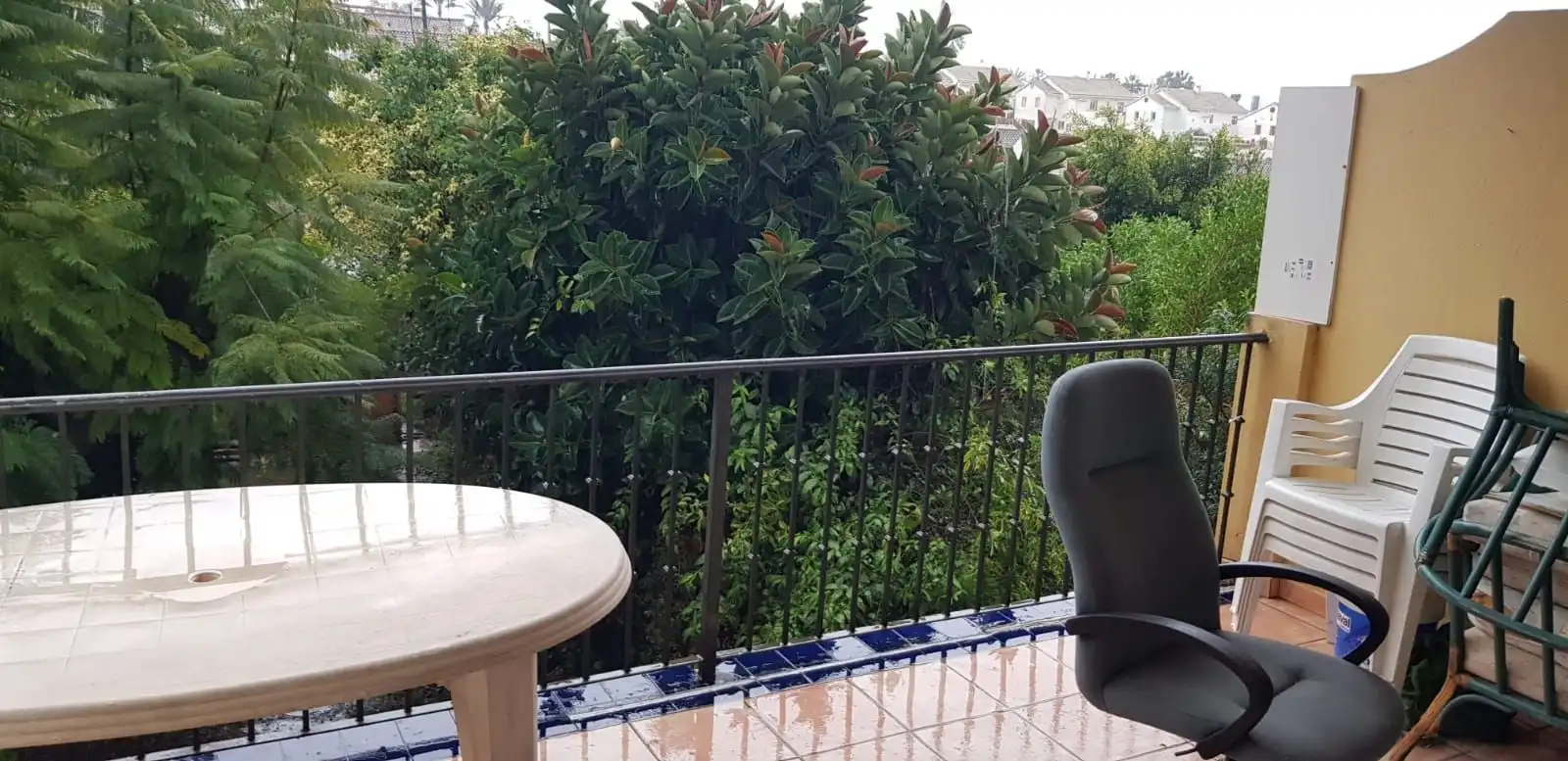 Terraza de Apartamento de alquiler en Fuengirola con Calefacción, Terraza y Amueblado