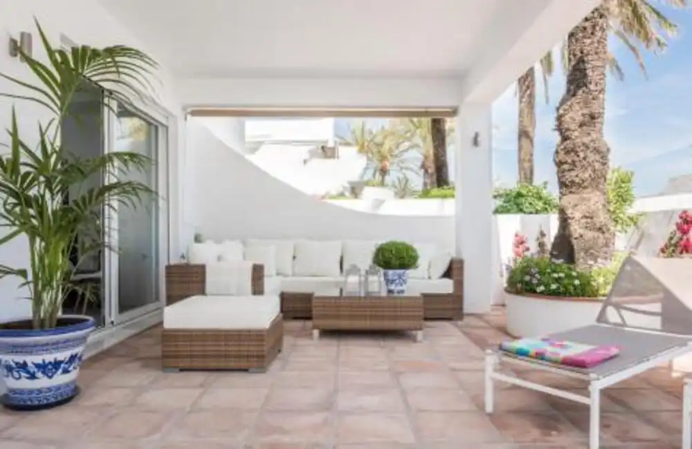 Terrace of Apartments for rent in Marbella  with Private garden, Terrace and Swimming Pool