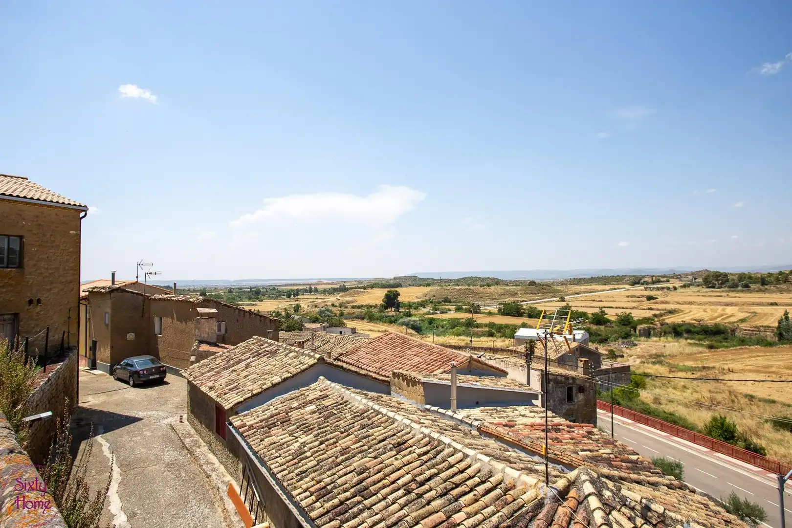 Exterior view of Houses for sale in Castiliscar  with Furnished
