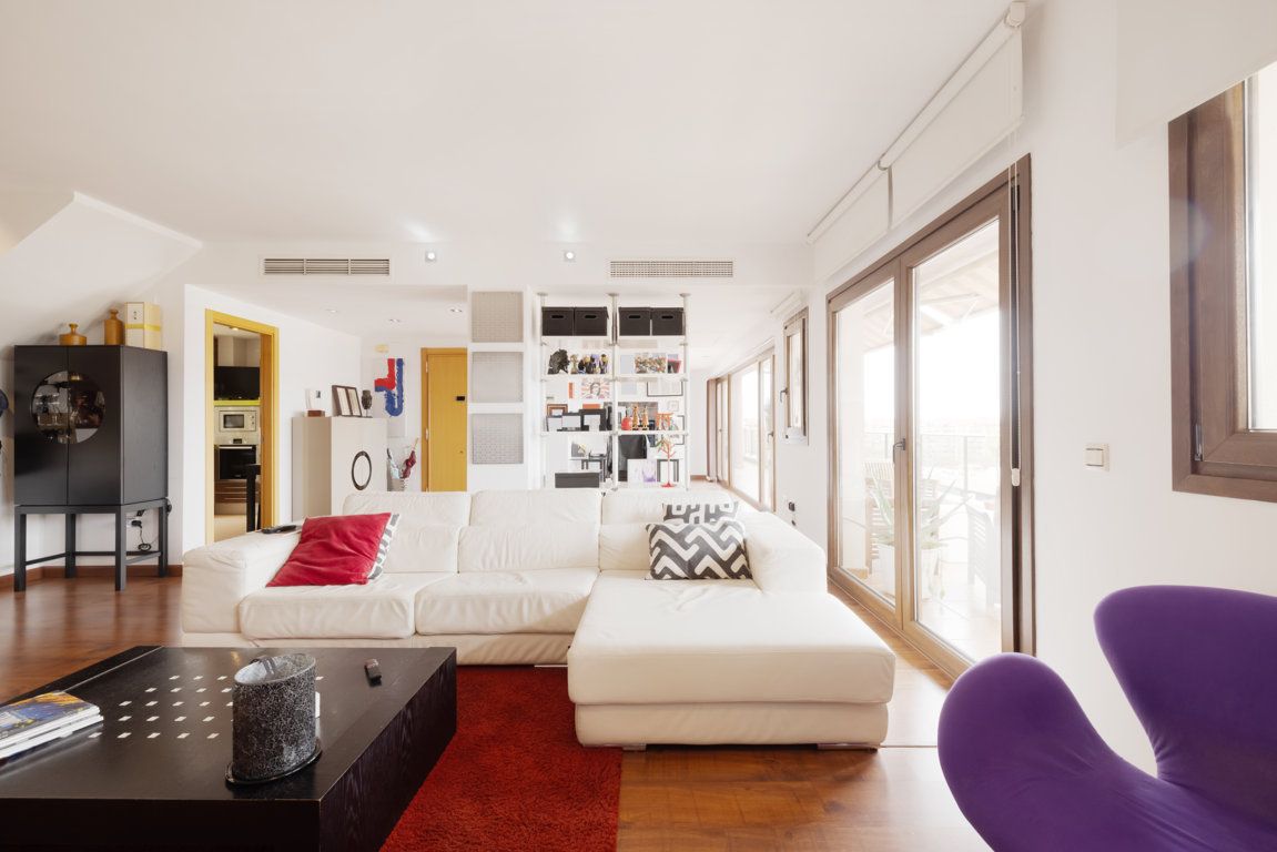 Living room of Attic for sale in Málaga Capital  with Air Conditioner, Heating and Terrace