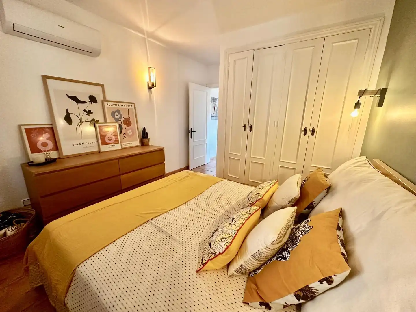 Dormitori de Casa adosada de lloguer en Manacor amb Aire condicionat, Jardí privat i Terrassa