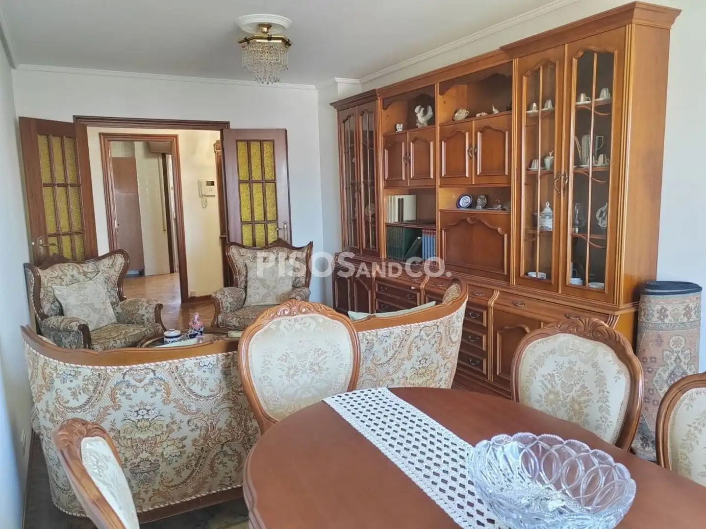Comedor de Piso en venta en A Coruña Capital  con Calefacción, Trastero y Amueblado