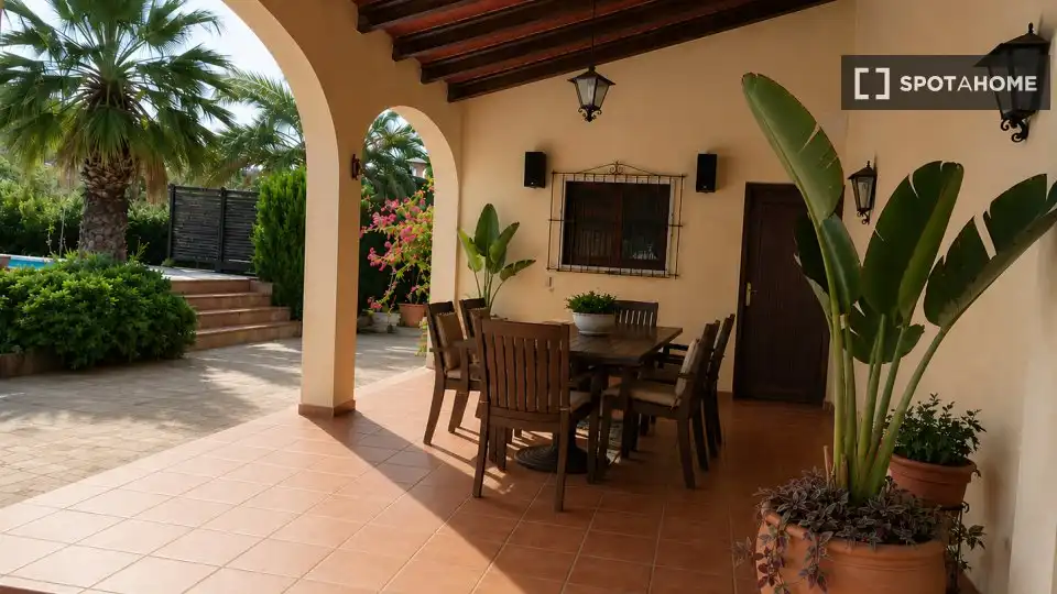 Terrace of Flat for rent in Riba-roja de Túria  with Air Conditioner, Heating and Furnished