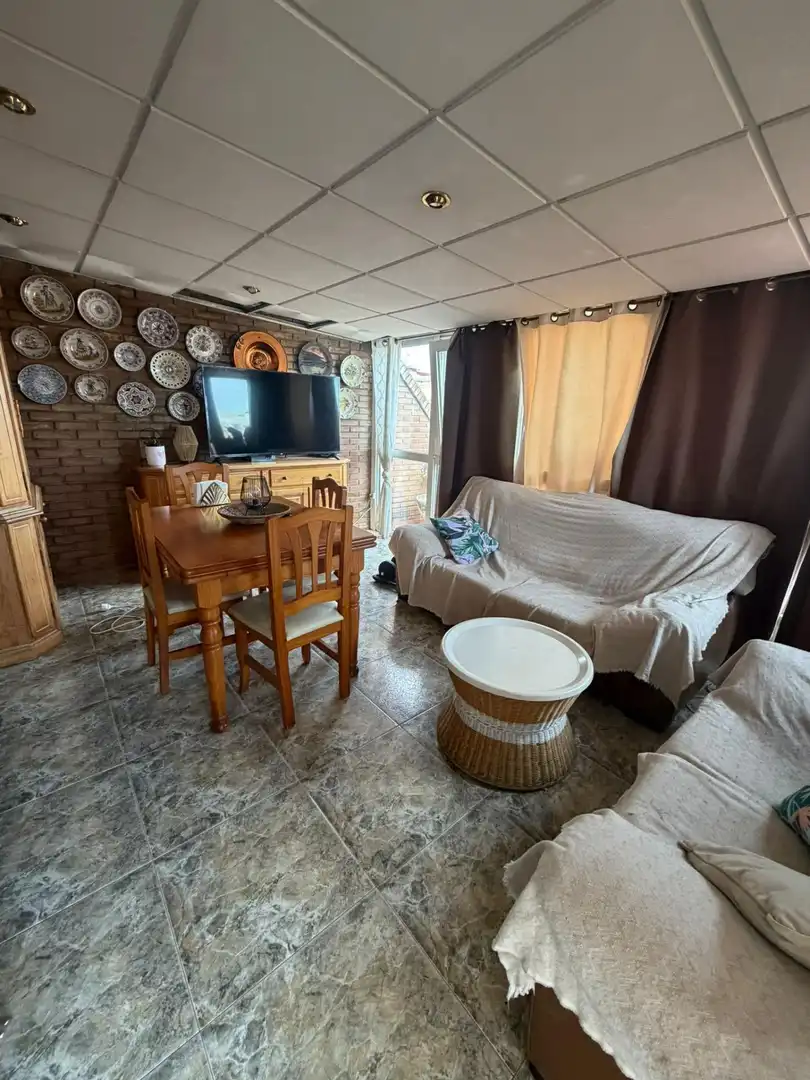 Sala d'estar de Àtic de lloguer en Valencia amb Terrassa