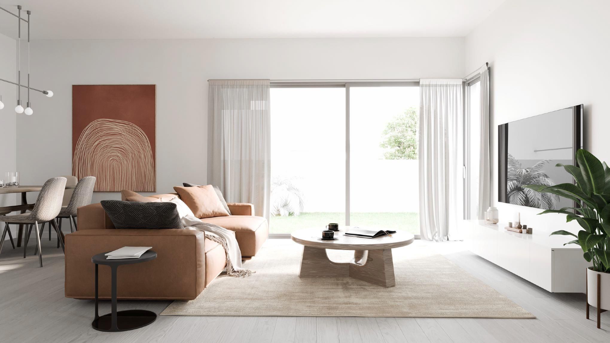 Living room of Single-family semi-detached for sale in Sant Fost de Campsentelles  with Air Conditioner, Heating and Private garden