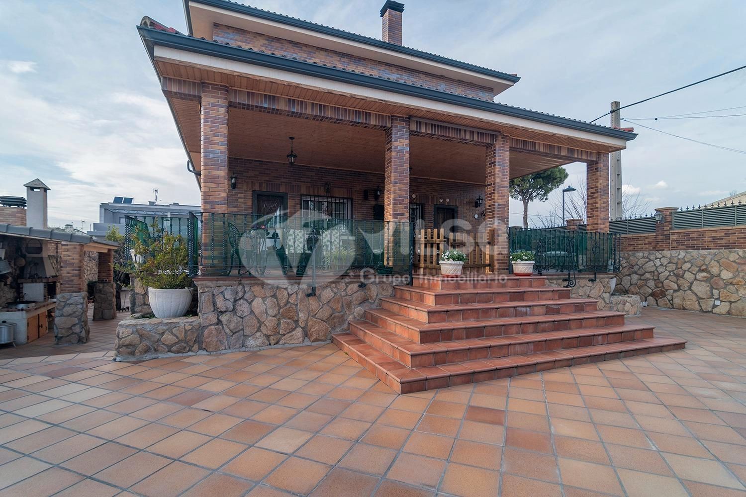 Terrassa de Casa o xalet en venda en Arganda del Rey amb Calefacció, Jardí privat i Terrassa