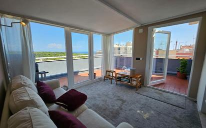 Living room of Attic for sale in L'Ametlla de Mar   with Air Conditioner, Terrace and Balcony