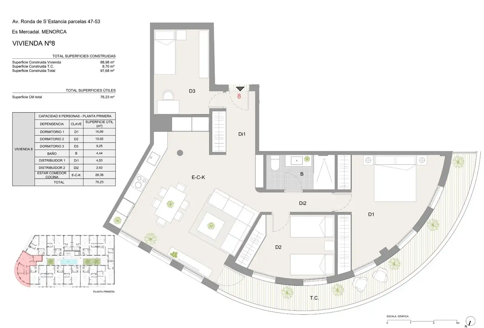 Flat for sale in Es Mercadal  with Air Conditioner, Terrace and Community pool