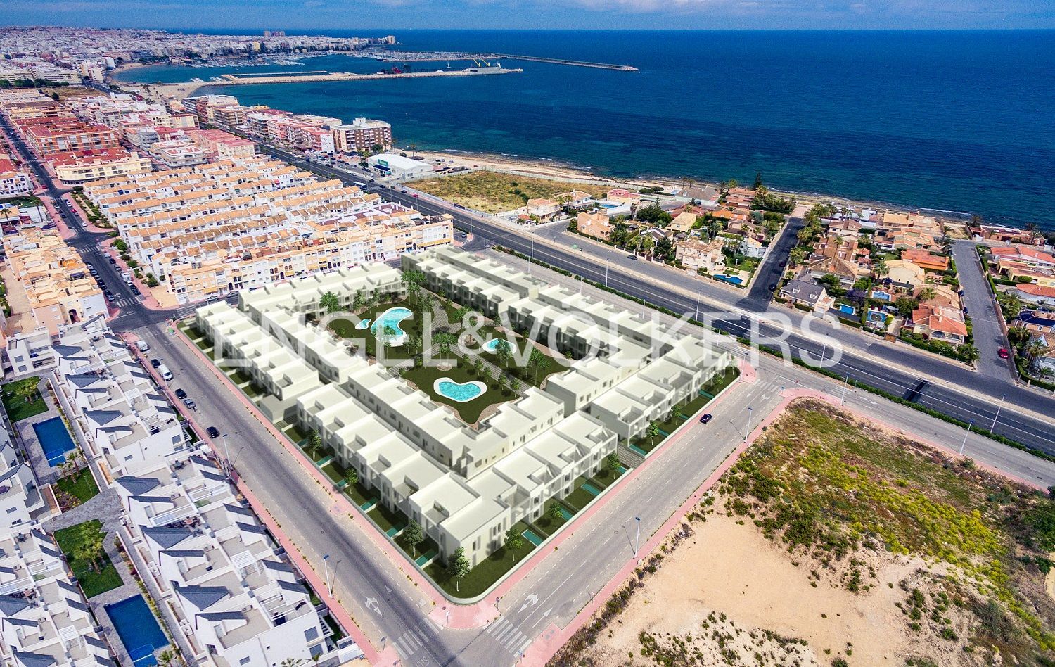 Vista exterior de Apartamento en venta en Torrevieja con Aire acondicionado, Calefacción y Jardín privado
