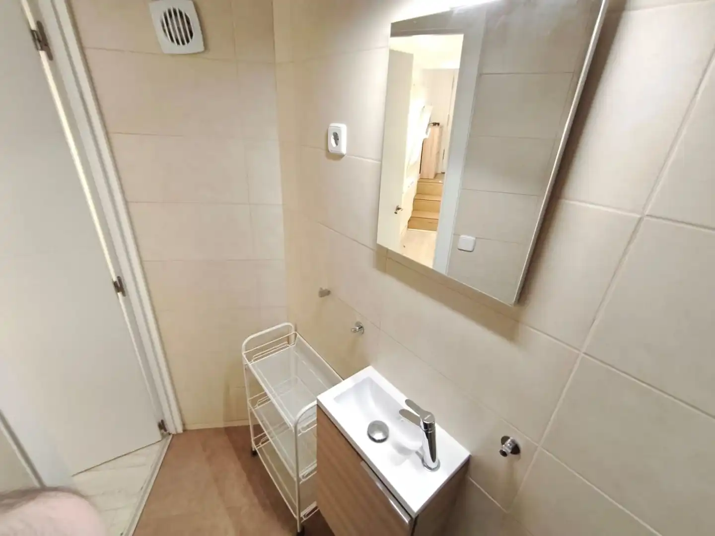 Badezimmer von Wohnung zur Miete in Madrid mit Heizung, Terrasse und Möbliert