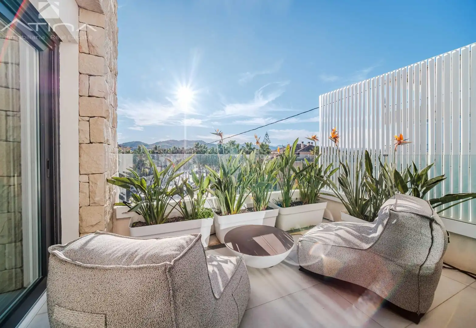 Terraza de Ático en venta en Jávea / Xàbia con Aire acondicionado, Calefacción y Jardín privado