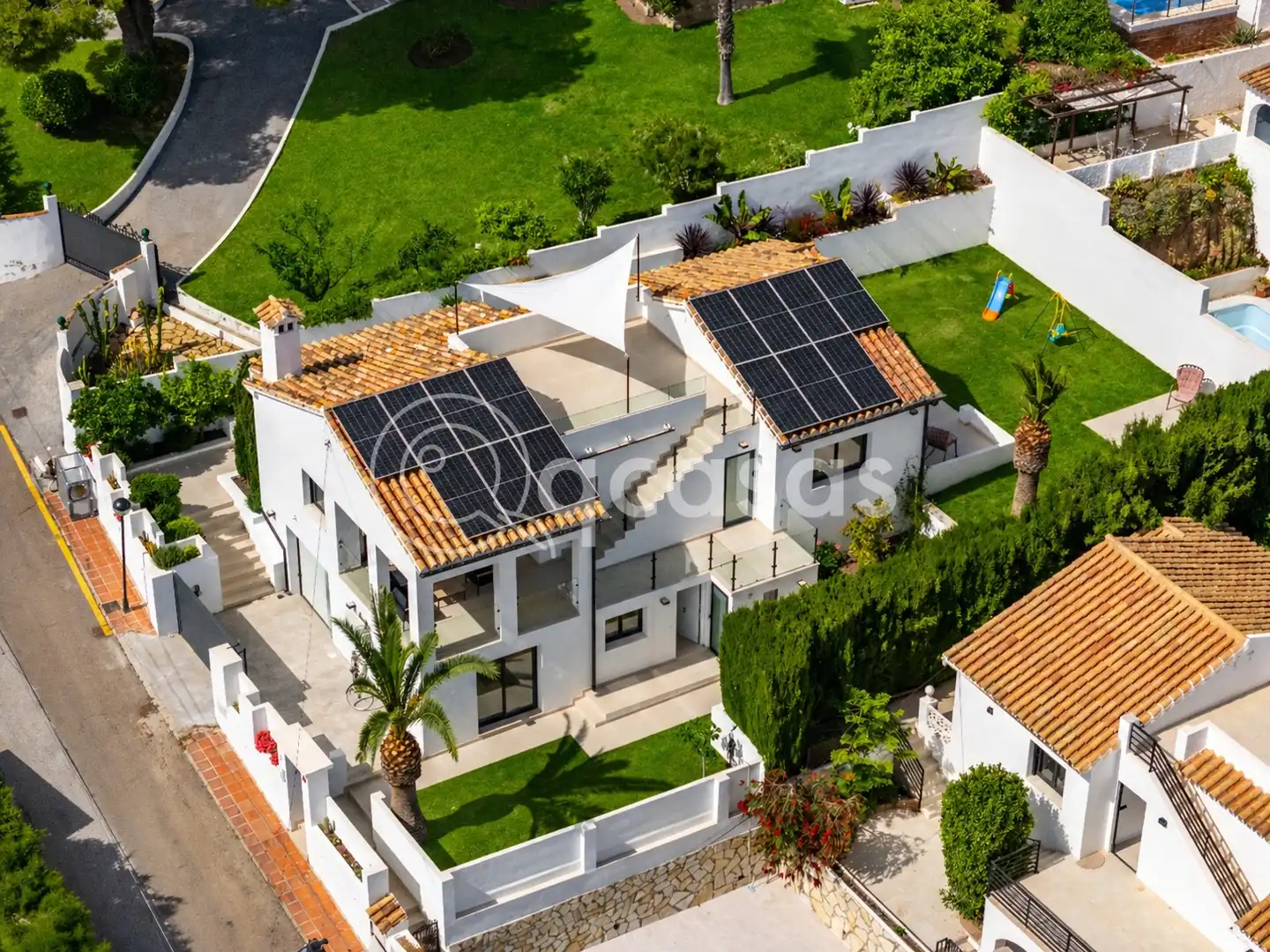 Vista exterior de Casa o chalet en venta en Benalmádena con Aire acondicionado, Calefacción y Jardín privado