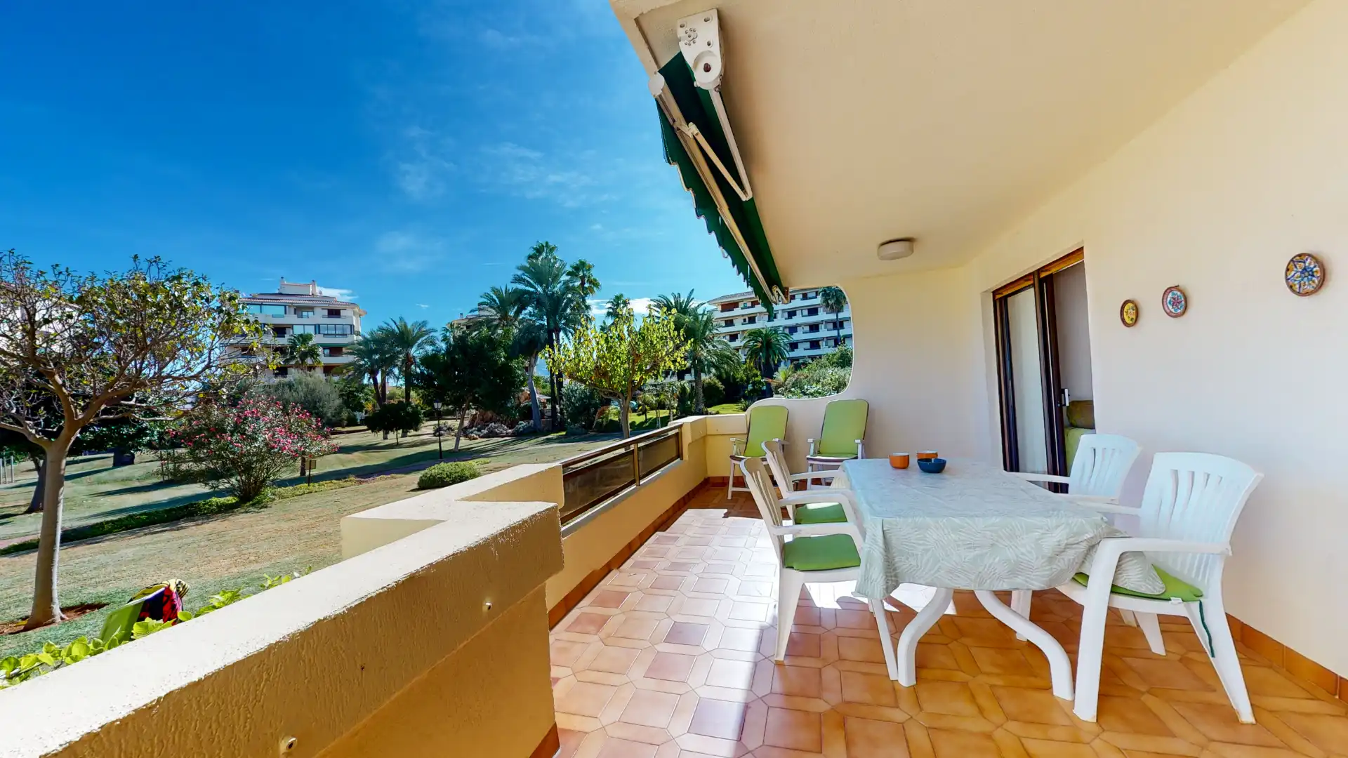 Garten von Wohnung zur Miete in Dénia mit Klimaanlage, Heizung und Terrasse