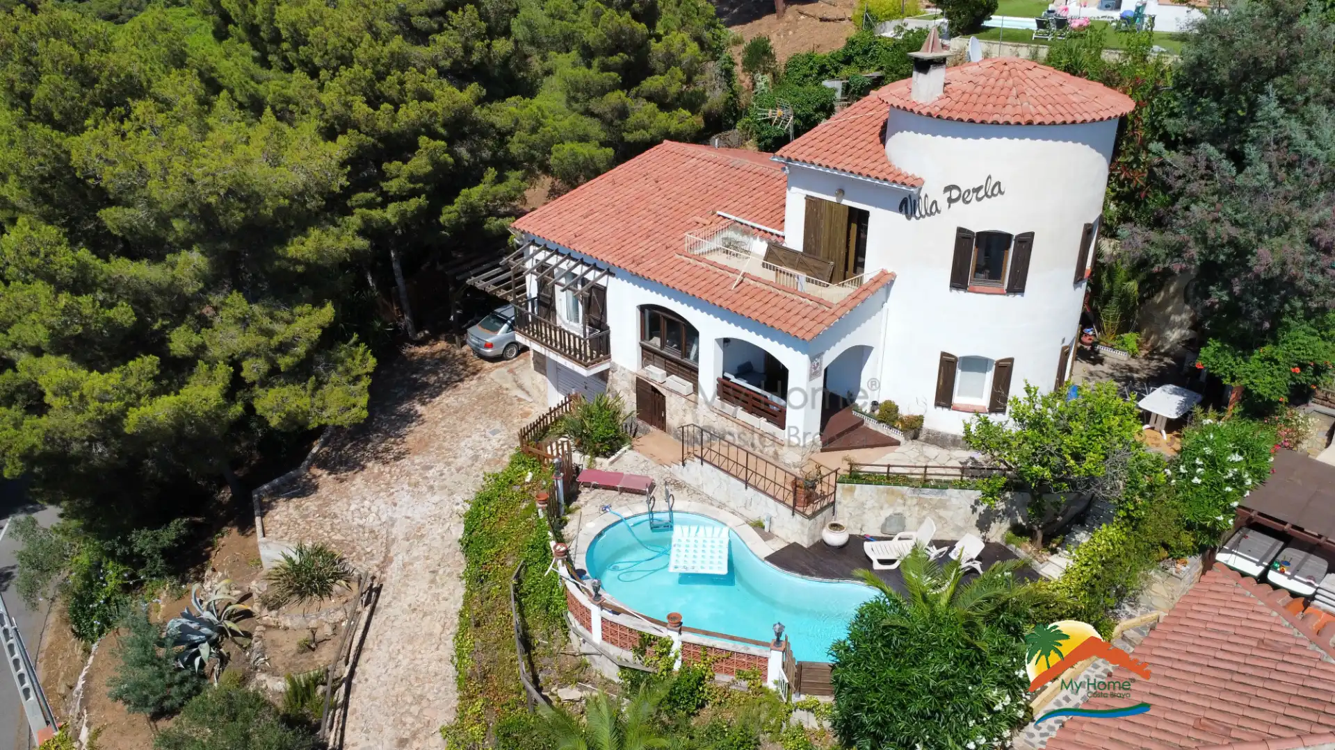 Vista exterior de Casa o chalet en venta en Lloret de Mar con Calefacción, Jardín privado y Parquet