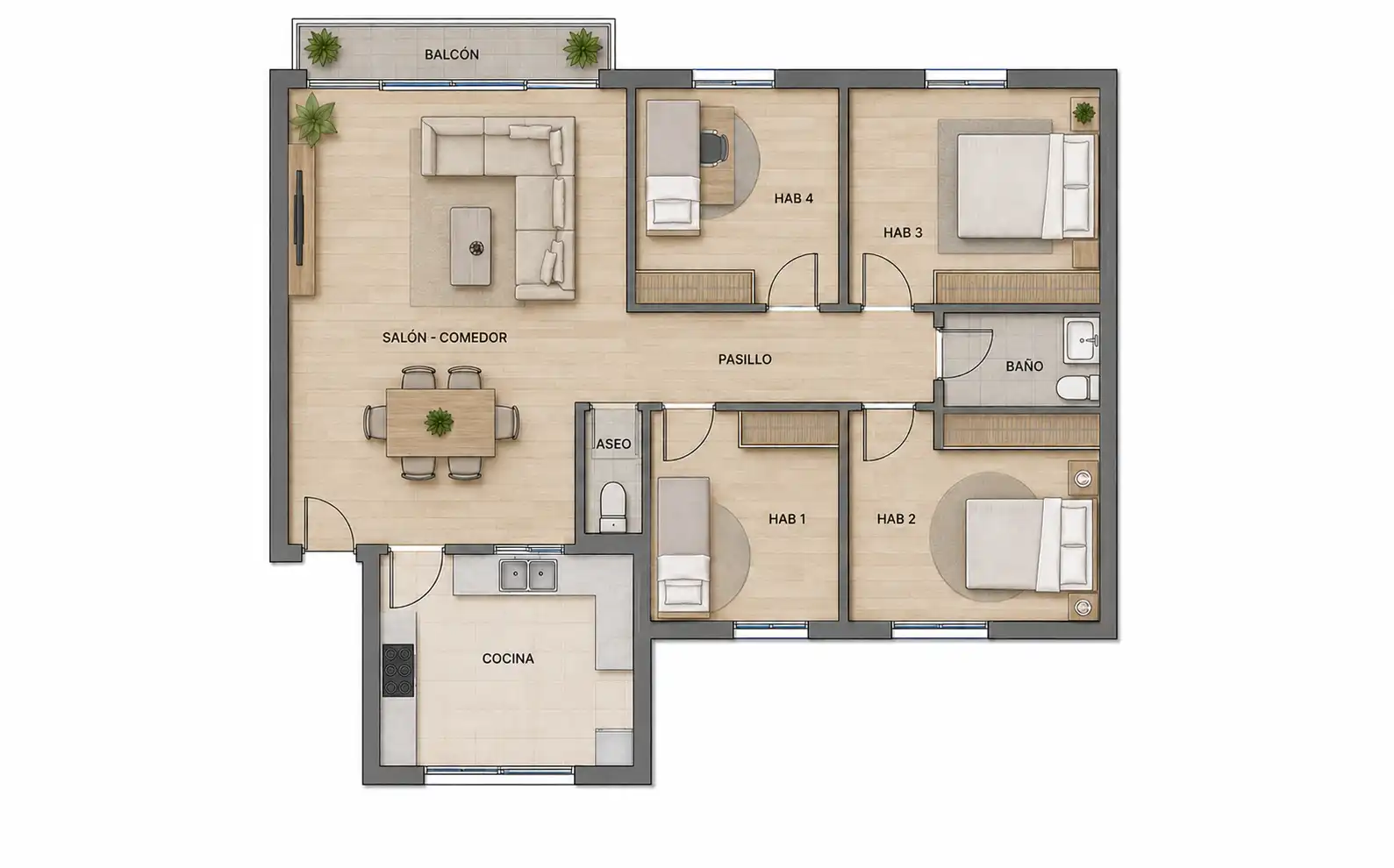 Flat for sale in Figueres