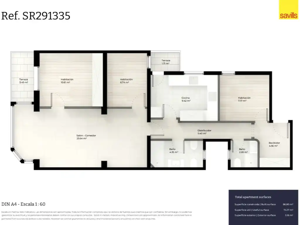 Apartament amb terrassa en venda a Eixample, imagen 37