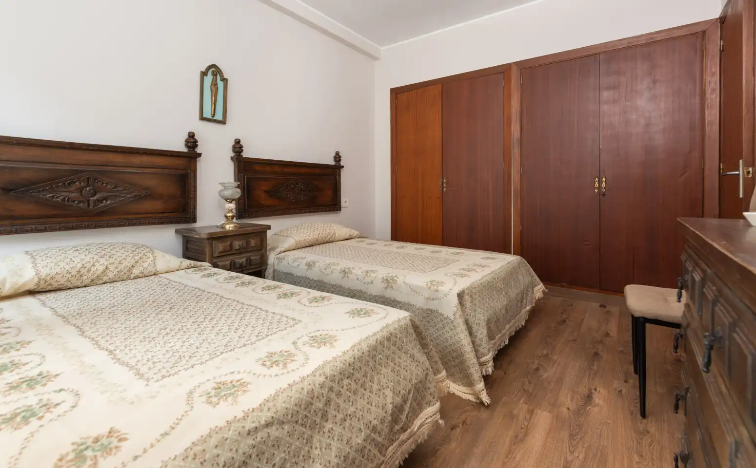Bedroom of Flat for rent in Oviedo   with Heating, Parquet flooring and Terrace